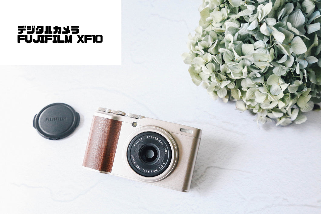 FUJIFILM XF10(GD)【美品✨】【完動品】【実写済み❗️】▪️オールドコンデジ▪️デジタルカメラ