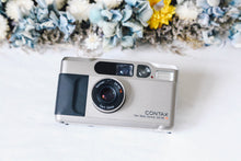 Load image into Gallery viewer, CONTAX T2 【完動品】【美品❗️】純正ハードケース&amp;データ（日付）バック(裏蓋）付き
