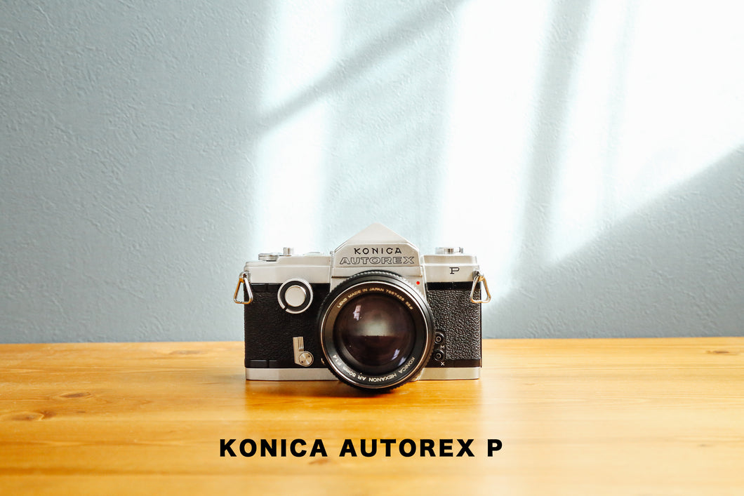 カメラ男子希少・作例あり【KONICA】AUTOREX P ボディ＋レンズ3本