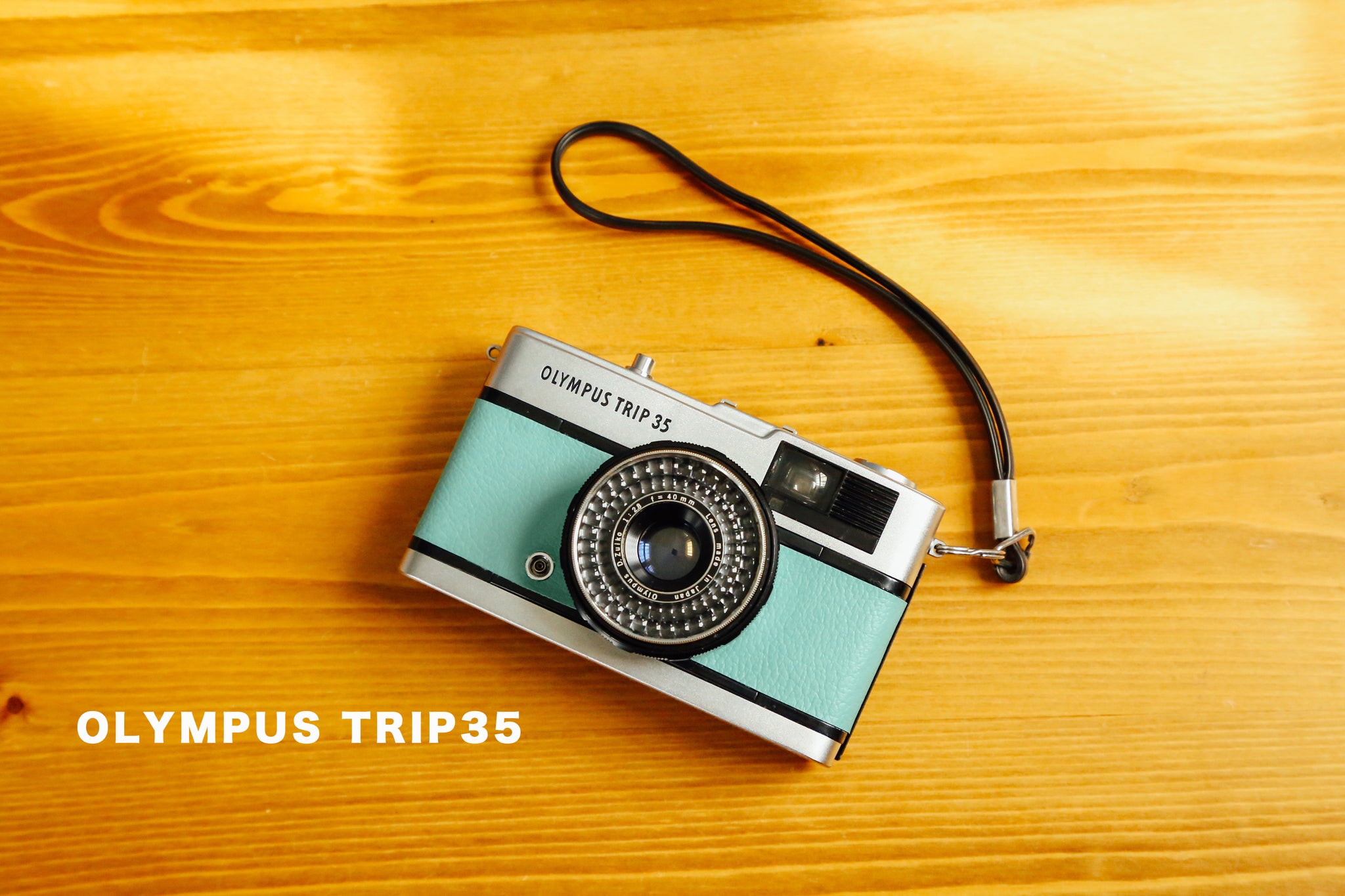 整備済・完動品】 OLYMPUS TRIP35 ターコイズ-