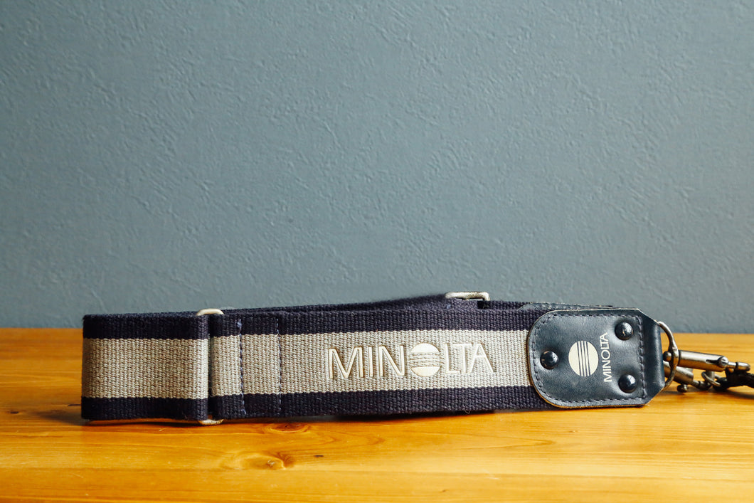 MINOLTA strap (navy x gray)