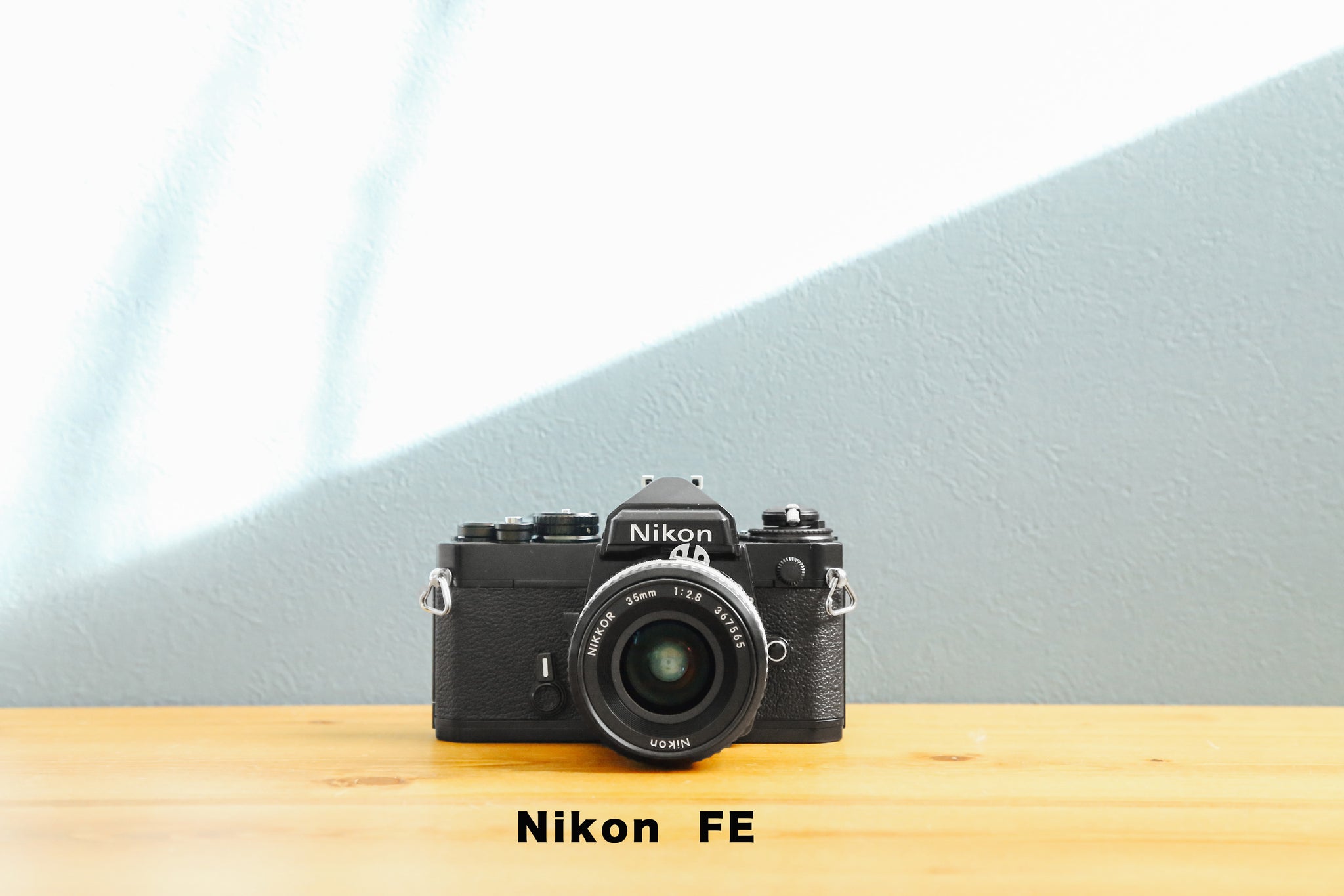 Nikon FE(BK) & Ai35mmF2.8【完動品】明るいレンズ付き・初心者でも