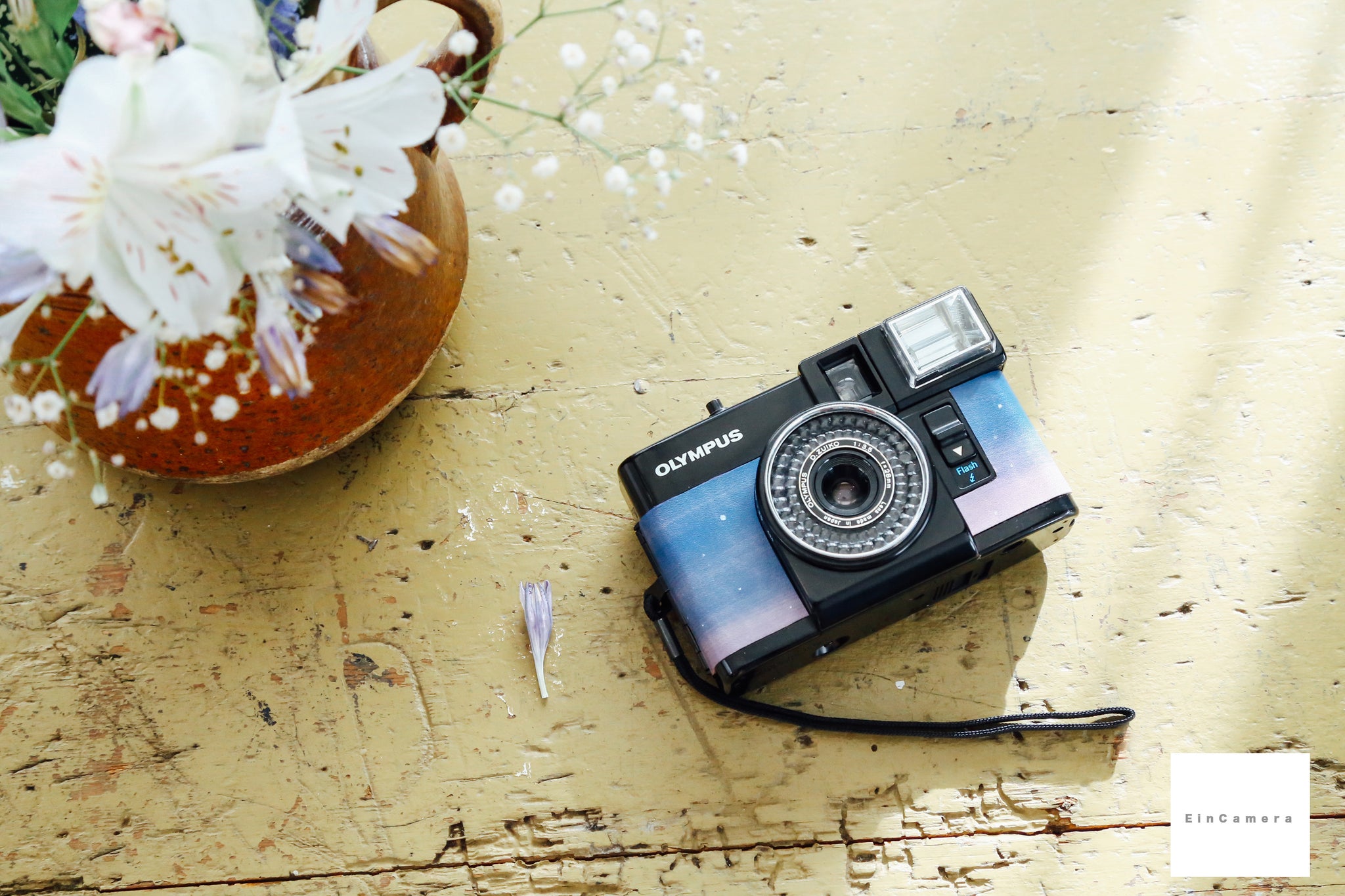 ☆ストロボ付きハーフカメラ☆ OLYMPUS PEN EF　㉕ 5/25(水)20:00より販売開始 OLYMPUS PEN EF 夕月夜🌝🍓【完動品