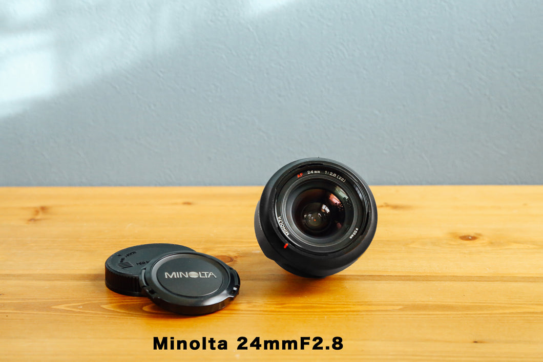 Minolta 24mmF2.8 【完動品】Minolta α Sweetなどに！明るい広角レンズ