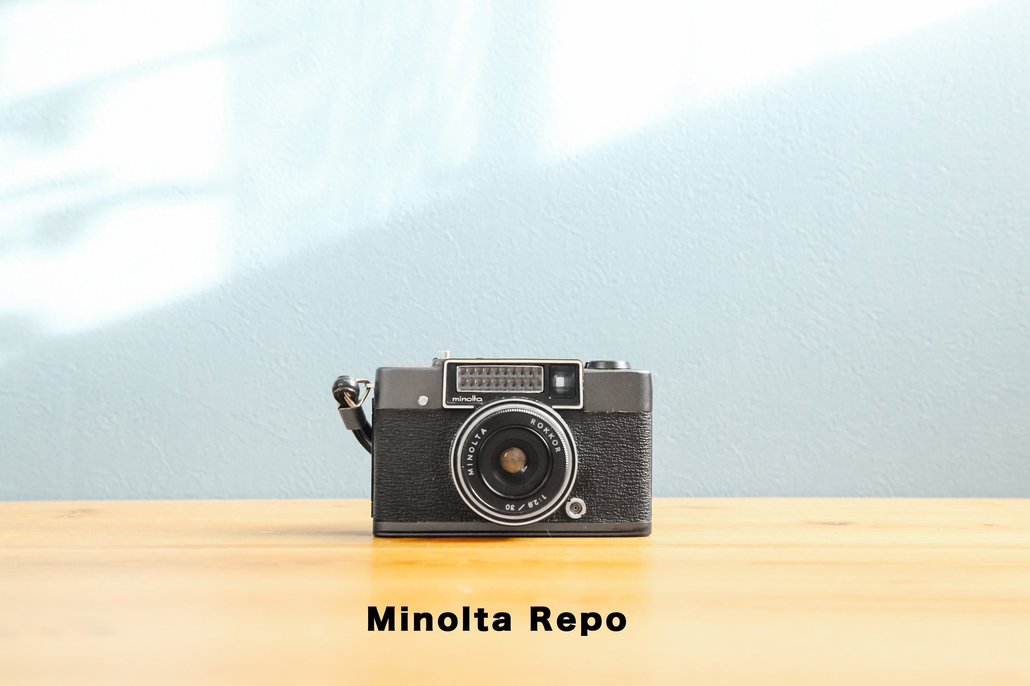 現状品】MINOLTA repo ハーフカメラ ケース・ストラップ付 - フィルム 