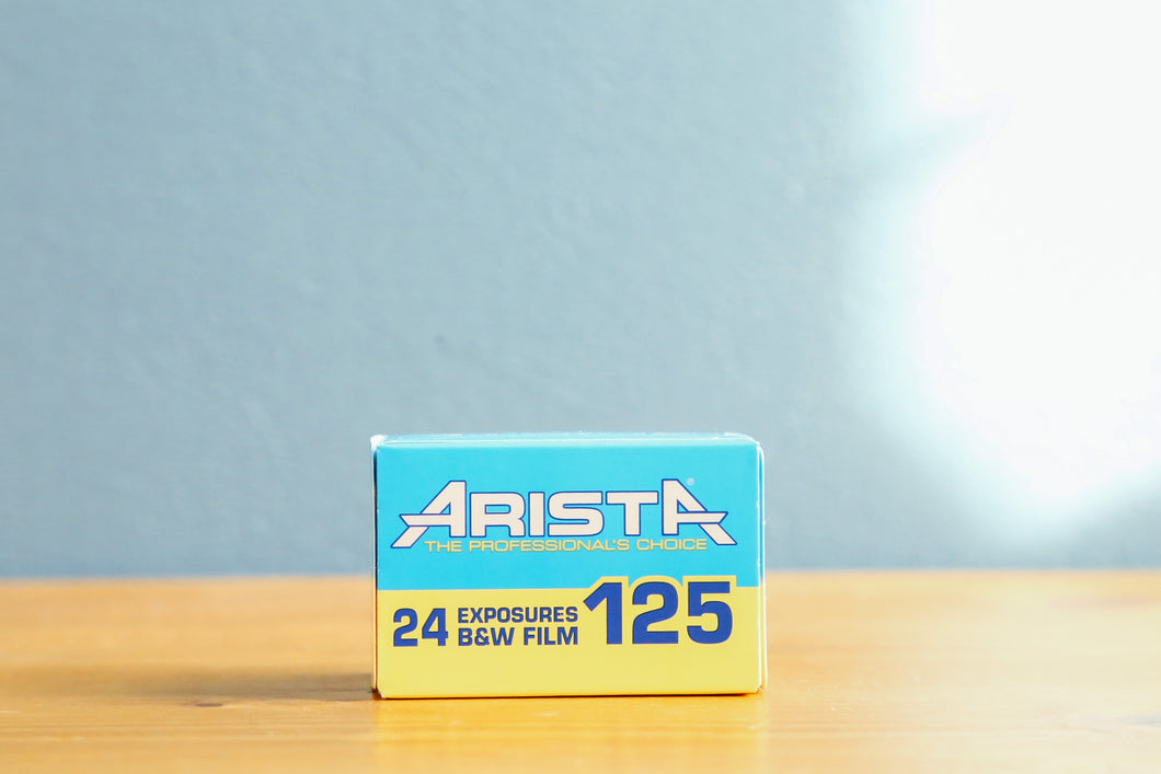 ARISTA125 35mm monochrome film 24 exposures Expired