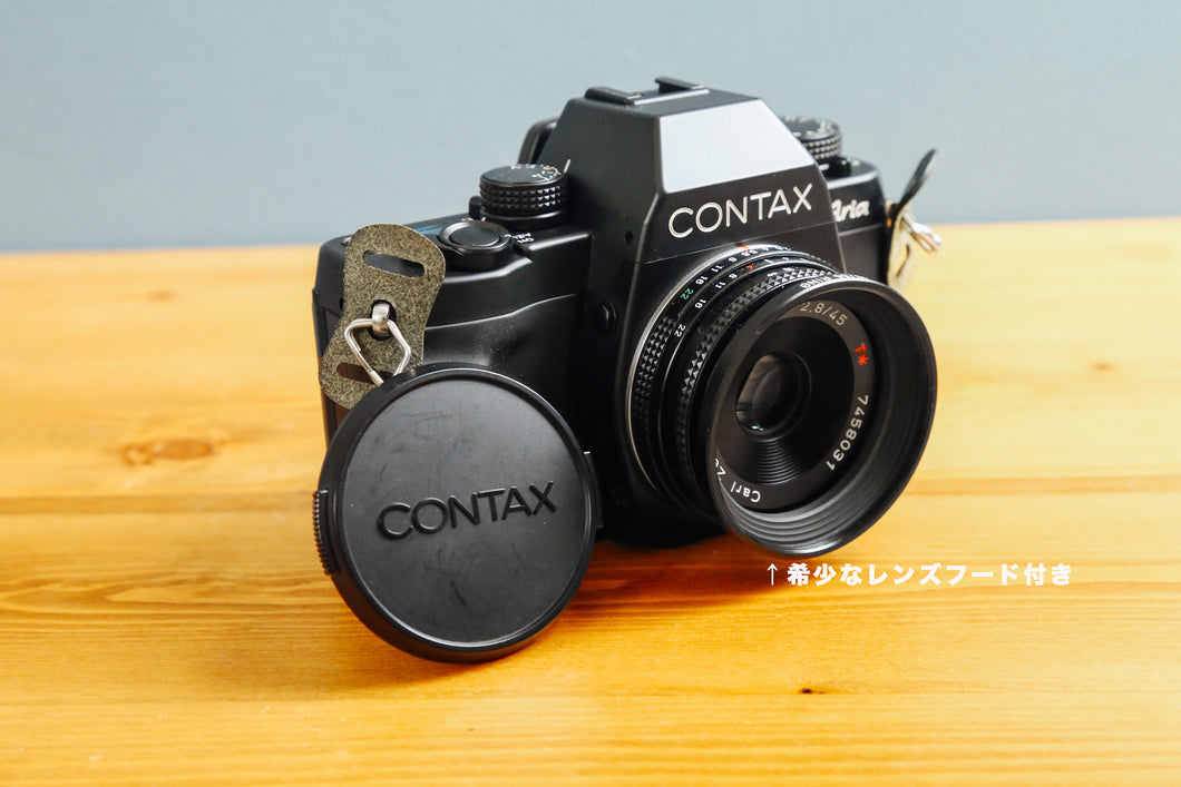 Contax Aria & 45mmF2.8MMJ 豪華セット❗️【完動品】【実写済み❗️】状態◎