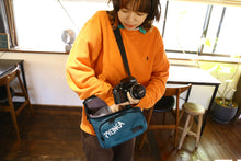 Load image into Gallery viewer, NikonxPRONEA collaboration unused camera bag blue green
