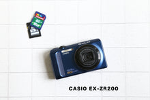 Load image into Gallery viewer, CASIO EX-ZR200 Blue [Working item] ▪️ Old compact digital camera ▪️ Digital camera Condition ◎
